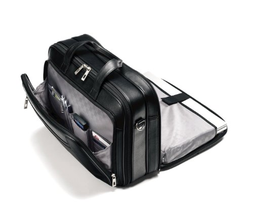 1 Samsonite+Leather+Checkpoint+Friendly+Black