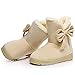 Rungoi Womens Short Boots Classic Bow Fashion Rain Snow Boots