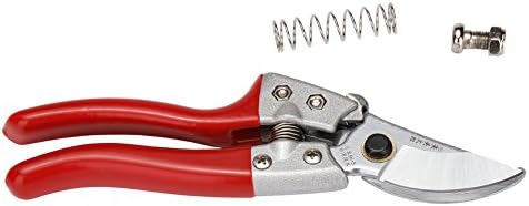 Pulley Pruning Shears Garden Hedge Tree Scissors with SK-5 Steel Blade , Anti Slip Rubber Handles,Quickly Open garden shears with Extra Nut and Spring