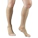 Truform Short Length Surgical Stockings, 18 mmHg Compression for Men and Women, Knee High Length, Open Toe, Beige, Medium