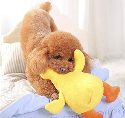 ふく福 人気 ペット犬用おもちゃ ダック噛む玩具 音が出るぬいぐるみ ワンちゃんの歯磨き用おもちゃ ストレス解消 丈夫 清潔 安全 B07nsqnksw 345円 大人気 New Arrival 最安値挑戦 年中無休 高品質 通販