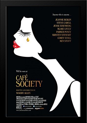 Cafe Society 28x36 Large Black Wood Framed Movie Poster Art Print