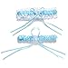 Clocolor Women's Set Of 2 Piece Satin Lace Bridal Wedding Garters With Bowknot Sky Blue