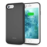 Swaller Battery Case for iPhone 6 Plus 6s Plus, Slim 5500mAh Portable Charger Case Extend 150% Battery Life, Protective Backup Charging Case (Black)