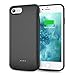 Swaller Battery Case for iPhone 6 Plus 6s Plus, Slim 5500mAh Portable Charger Case Extend 150% Battery Life, Protective Backup Charging Case (Black)