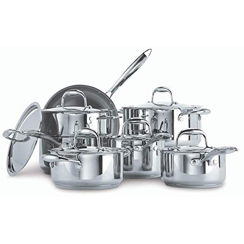 PADERNO Canadian Signature 13Piece StainlessSteel Clad Cookware Set
