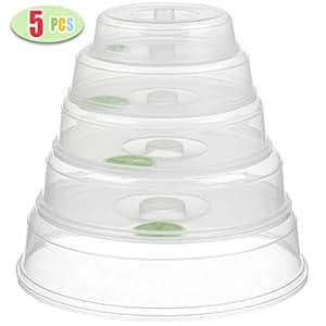 Amazon.com: Juego de fundas de tapa para microondas 5/plato ...