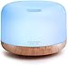 ASAKUKI 500ml Premium, Essential Oil Diffuser, 5 in 1 Ultrasonic Aromatherapy Fragrant Oil Vaporizer Humidifier, Timer and Auto-Off Safety Switch, 7 LED Light Colors-Best Christmas Gift