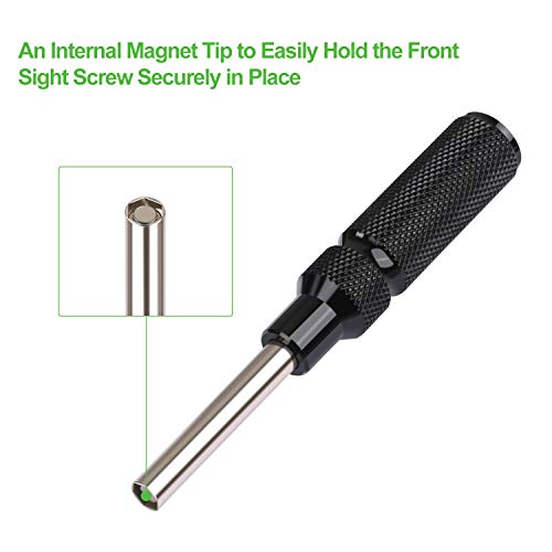 XAegis Glock Tool Set, Magazine Disassembly Tool w/Armorers Punch Tool & Front Sight Installation 3/16 Hex Tool for Glock Accessories GT08