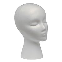 Case Giell Styrofoam Foam Mannequin Wig Head Display Hat Cap by Giell