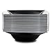 SIGNATURE PLASTIC PARTY DISPOSABLE BOWLS | 14 Ounce Square Wedding Soup Bowls | Black/Silver Rim, 20 Ct | Elegant & Fancy Heavy Duty Hard Party Supplies Plates for all Holidays & Occasions