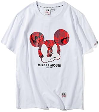 Amazon pe By A Bathing Ape エーエイプ バイ ア ベイシング エイプ Disney Mickey Tシャツコラボ メンズ 半袖 Tシャツ カットソー 通販
