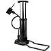HOPOPRO NBC News Recommended Brand Mini Bicycle Pump, Portable Bike Floor Pump Bike Tire Pump Hand Foot Activated Bike Pump with Presta Schrader Dunlop Valves Extra Valve and Gas Needle