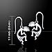 Kokopelli Southwestern Spirit of Music Sterling Silver Hook Earrings