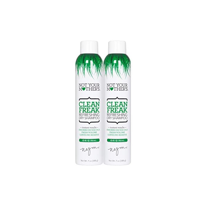 Not Your Mother's Clean Freak Original Dry Shampoo (2-Pack) - 7 oz - Refreshing Dry Shampoo - Instantly Absorbs Oil for…