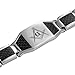 MasonicMan Men's Titanium Bracelet with Masonic Logo and Black Carbon Fiber Adjustable