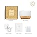 Aromatherapy Diffuser 500ml Anjou Ultrasonic Essential Oil Diffuser Cool Mist Humidifier (Woody Grain, 7-Color LED Mood Light, Low-Water Protection, Auto Shut-off, Up to 14Hrs, BPA-free)