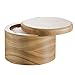 Ayesha Curry Pantryware Parawood Salt Cellar With Lid / Parawood Salt Box With Lid - 4 Inch, Brown