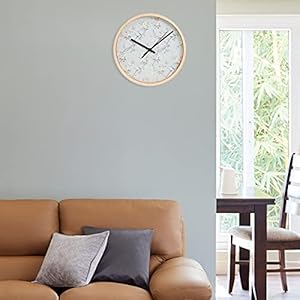 Home Centre Q-NATURE-193026 Metal Nature Printed Round Wall Clock (Beige, Standard)