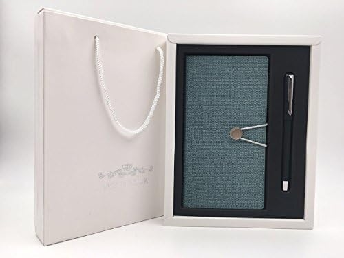 Uncle Martin Journal Notebook Notepad-PU Leather, 200 Pages A6 Hardbound Bookmark Ruled Ideal for Gifts, Writing &amp; Diary (Elephant Grey, Gift Box+ Gift Bag)