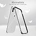 ESR iPhone X Bumper Case, Metal iPhone Frame Armor with Soft Inner Bumper[No Signal Blocking][Raised Edge Protection] for iPhone X(Silver)