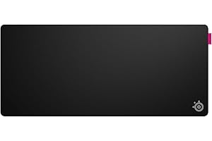 SteelSeries QcK XL Performance Speed Gaming Mousepad — Extra Density for a Smooth Glide — Low-Profile Edge Stitching — Non-Slip Neoprene Rubber Base — 15.75 x 34.43 inch — FPS, MOBAs, RTS, MMO