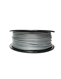 Filamento para impresora 3D, paquete PLA de alta precisión, sin burbujas, 0.069 in, precisión dimensional, +   0.002 in, 2.2 lbs, bobina gris