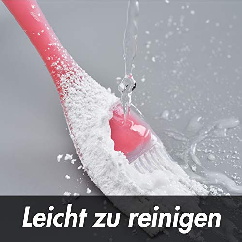 HAKACC Backpinsel Silikon, 4er Grillpinsel mit Silikon Spatel Teigschaber Öl Soße Butter Marinaden für BBQ Grill Backküche Kochen