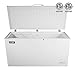 Commercial Top Chest Freezer - KITMA 9.6 Cu. Ft. Deep Ice Cream Freezer with Adjustable Thermostat, Compact Refrigerator, White