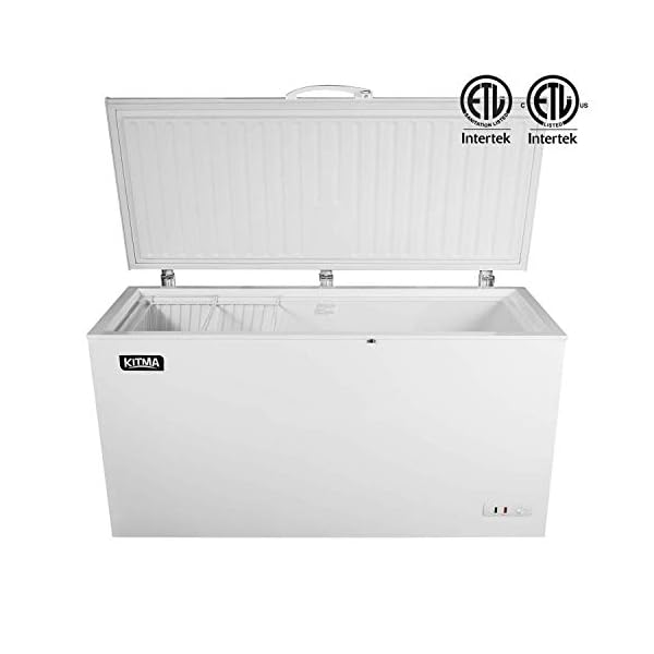 KITMA Commercial Top Chest Freezer 9.6 Cu. Ft. Deep Ice Cream Freezer