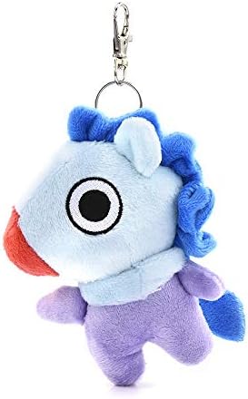 Greetuny 1pcs Bt21 Plush Pendant Backpack Keychains Custom BTS Cute Cartoon Chimmy Keychain/Tata/Cooky/Shooky (Mang)