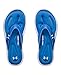 Under Armour Women's Marbella V Thong, White (105)/Mediterranean, 7