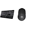 Logitech-K800-Illuminated-Wireless-Keyboard-Black-M330-Silent-Plus-Wireless-Mouse-24-GHz-with-USB-Nano-Receiver-1000-DPI-Optical-Tracking-3-Buttons-Black Logitech K800 Illuminated Wireless Keyboard, AZERTY French Layout