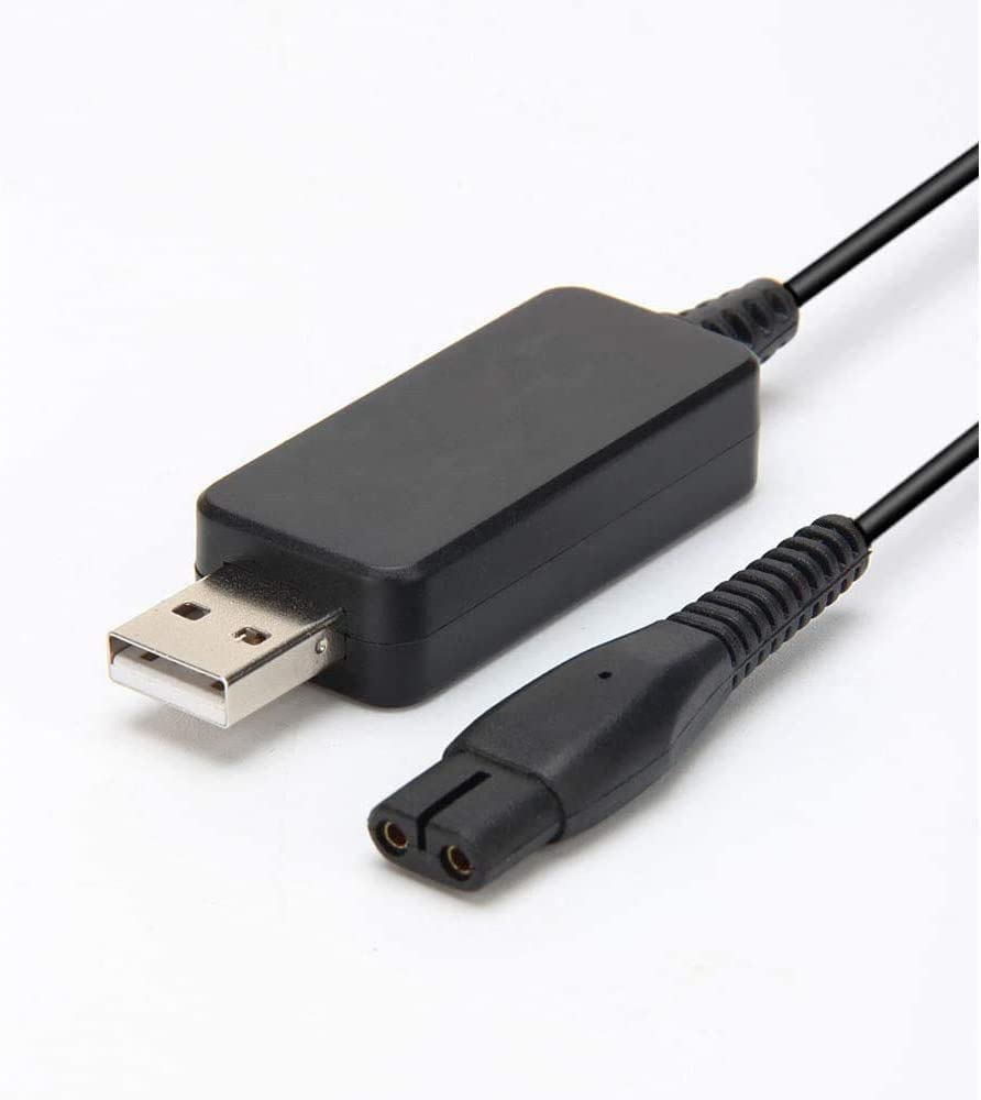 4.3V USB Charging Cable Charger Power Cord Replace A00390 compatible with Philips Shavers S300 S500 RQ320, RQ328, RQ330, RQ331,QP2520, QP2620, MG5730, MG5720,MG3730, BT3206, BT3208 Beard Trimmer Razor