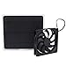 Newsmarts 10W Solar Panel Powered Fan Mini Ventilator for Dog Chicken House Greenhouse RV Roof