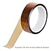 Heat Resistant Tape, Aniann 4 Rolls High Temperature Kapton Tape Sublimation Tape 2 Sizes Polyimide Film Adhesive Tape for Heat Transfer Vinyl, 3D Printing, Soldering, Masking (20mm, 10mm)
