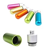 Coco*Store Colorful Aluminum Alloy Waterproof Storage EDC Bottle Outdoor Lifesaving Equipment Key Pendant