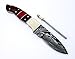 Poshland Handmade Damascus Steel Bushcraft Knife - Stunning Easy Grip Handle