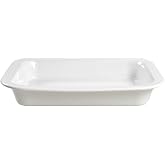 Fiesta&reg; Rectangular Baker (9" x 13") &ndash; Durable Ceramic, Lead-Safe, Dishwasher/Microwave/Oven Safe &ndash; Made in USA Dinnerware - White