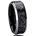 8mm Stainless Steel Wedding Band Ring for Men & Women Lord's Prayer Engraved Cross Praying Ring for Men & Woman
