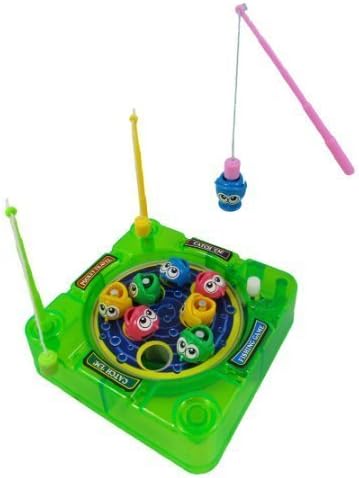 Pocket Travel Wind Up Magnetic Fishing Game (Assorted colors) by Fishing Game