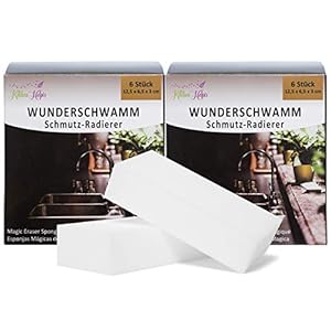 Kitchen Helpis® wondersponsenset van 6, 6 vuilgummen, XXL-reinigingssponzen gemaakt van melaninehars, magische sponzen…