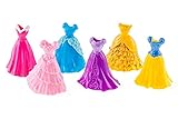 Disney Princess Little Kingdom MagiClip Fashion Set - 2 Sets of the 3 Dress Set for all 6 Princesses