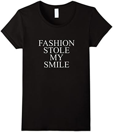 Womens Fashion stole my smile T-Shirt Medium Black