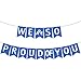 We are so Proud of You Blue Graduation Banner - Assembled - Graduation Party Supplies 2019 Blue, Graduation Decorations Congratulations Grad Party Decorations, NO DIY, Felt Banner for High School Seni