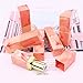 JETEHO 6Pcs Marble Empty Lipstick Tubes DIY Lipsticks Lip Balm Square Lip Gloss Lip Stick Beauty Lipstick Empty Containers with Lid Cap - Red
