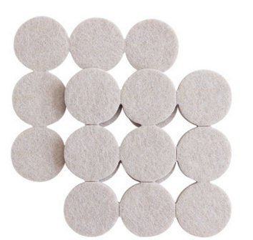 ShineCozy Premium Furniture Felt Pads - 90 PiecesHeavy Duty Self Stick Pads - Chair Feet Floor Protectors,Protect Hardwood & Laminate Flooring(Round 27mm)
