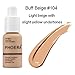 Ourhomer PHOERA 30ml Waterproof Long Lasting Matte Oil Control Concealer Liquid Foundation (D)