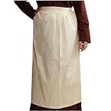 Mythrojan Medieval Ecru Apron: Ideal for Cooking