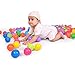 Babrit Pack of 100 Phthalate Free BPA Free Crush Proof Plastic Ball Ocean Balls Pit Balls - 6 Bright Colors